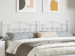 vidaXL Metal Headboard White 76"