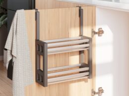 vidaXL Under Sink Organizer 13.4"x4.7"x10.2" Aluminum