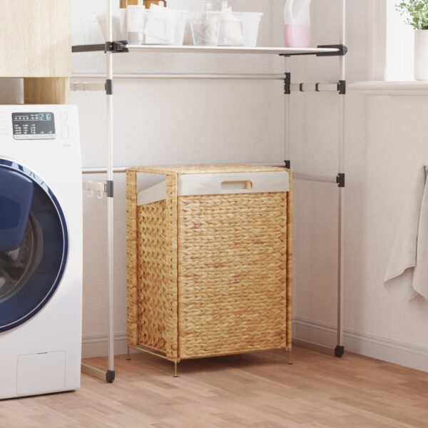 vidaXL Laundry Basket 17.3"x13.4"x25.2" Water Hyacinth