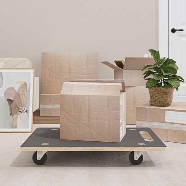vidaXL Transport Trolleys 2 pcs Rectangular 31.5"x21.7"x4.5" 551.2 lb