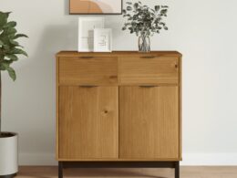 vidaXL Sideboard FLAM 31.5"x15.7"x31.5" Solid Wood Pine