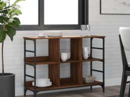 vidaXL Sideboard Brown Oak 40.2"x12.6"x28.9" Engineered Wood