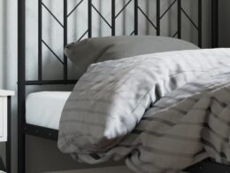 vidaXL Metal Headboard Black 39.4"
