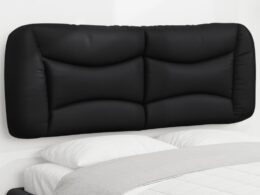 vidaXL Headboard Cushion Black 53.9" Faux Leather