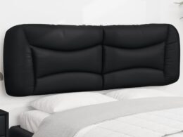 vidaXL Headboard Cushion Black 59.8" Faux Leather