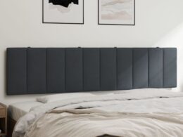 vidaXL Headboard Cushion Dark Gray 76" Velvet