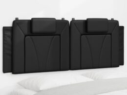 vidaXL Headboard Cushion Black 53.9" Faux Leather