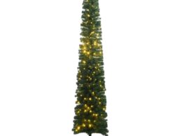 vidaXL Slim Christmas Tree 300 LEDs 118.1"