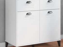 vidaXL Sideboard VIKEN White 31.5"x15.7"x31.5" Engineered Wood