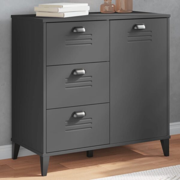 vidaXL Sideboard VIKEN Anthracite Gray 31.5"x15.7"x31.5" Engineered Wood