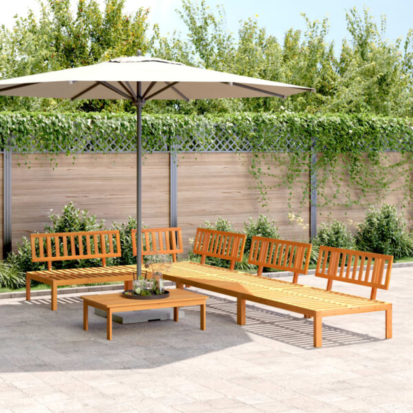 vidaXL 5 Piece Patio Pallet Sofa Set Solid Wood Acacia
