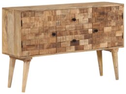 vidaXL Sideboard 43.3"x11.8"x27.6" Solid Wood Mango