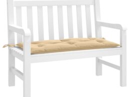 vidaXL Garden Bench Cushion Melange Beige 39.4"x19.7"x2.8" Fabric