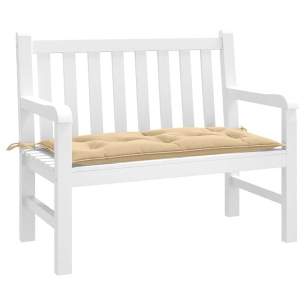 vidaXL Garden Bench Cushion Melange Beige 39.4"x19.7"x2.8" Fabric