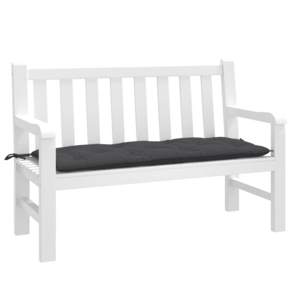 vidaXL Garden Bench Cushion Melange Anthracite 47.2"x19.7"x2.8" Fabric