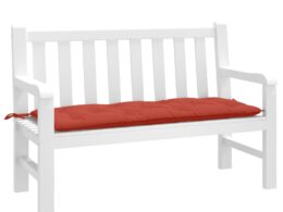 vidaXL Garden Bench Cushion Melange Red 47.2"x19.7"x2.8" Fabric