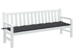 vidaXL Garden Bench Cushion Melange Anthracite 78.7"x19.7"x2.8" Fabric