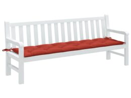 vidaXL Garden Bench Cushion Melange Red 78.7"x19.7"x2.8" Fabric