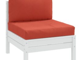 vidaXL Pallet Cushions 2 pcs Melange Red Fabric