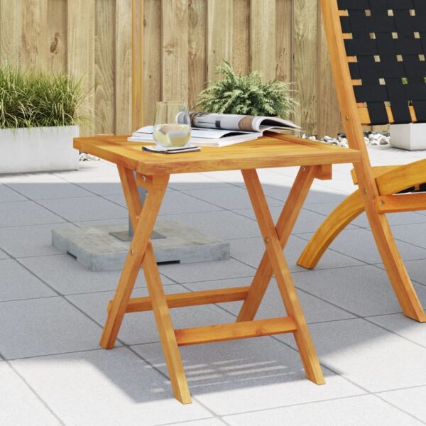 vidaXL Patio Side Table 15.7"x15.7"x15.7" Solid Wood Acacia