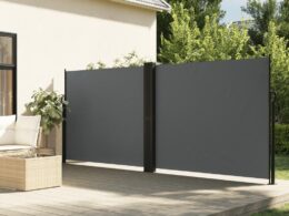 vidaXL Retractable Side Awning Anthracite 70.9"x472.4"