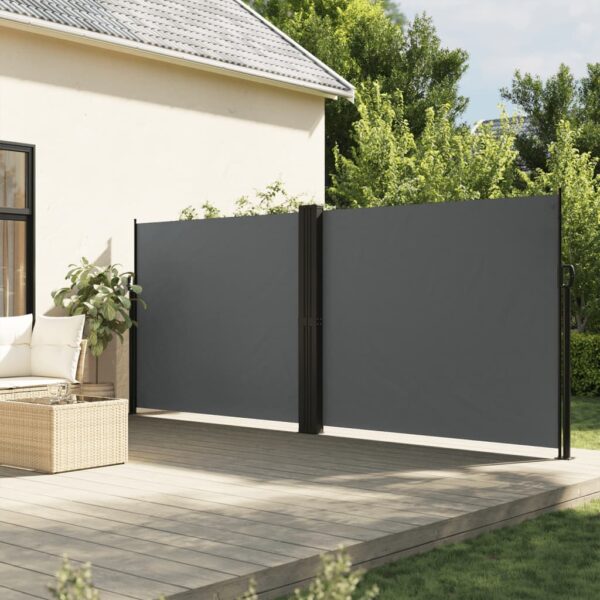 vidaXL Retractable Side Awning Anthracite 70.9"x472.4"