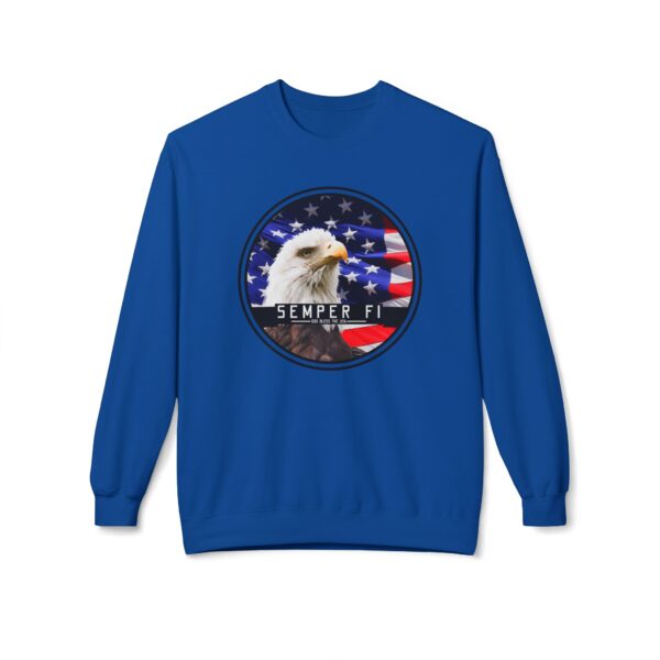 Semper Fi Unisex Midweight Softstyle Fleece Crewneck Sweatshirt - Image 41