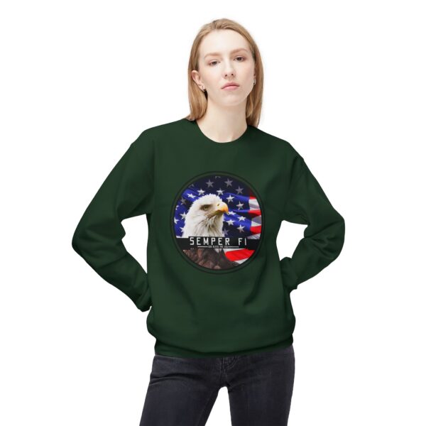 Semper Fi Unisex Midweight Softstyle Fleece Crewneck Sweatshirt - Image 23