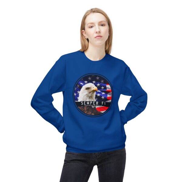 Semper Fi Unisex Midweight Softstyle Fleece Crewneck Sweatshirt - Image 43