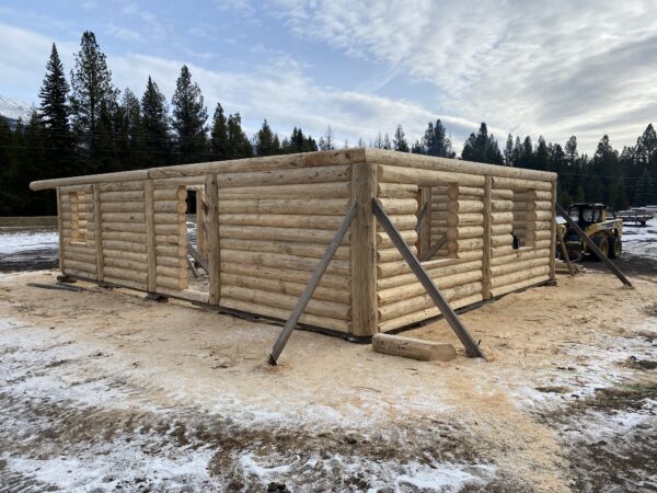 Nordique System Log Cabin Shell (24' x 34' w/ 5' covered deck) - Image 9