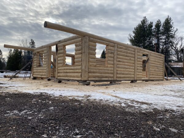 Nordique System Log Cabin Shell (24' x 34' w/ 5' covered deck)