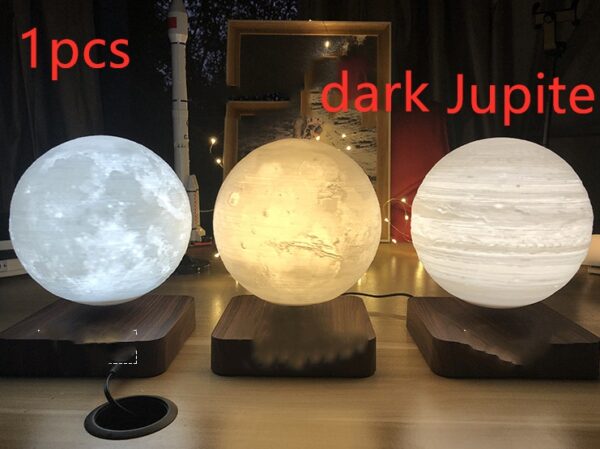 Magnetic Levitation Table Lamp Moon Light 3D Printing Planet Night Light - Image 9