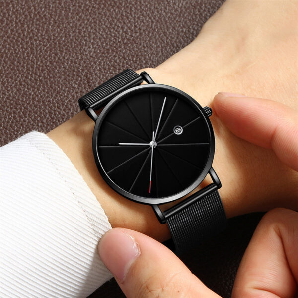 Simple calendar watch male creative waterproof quartz watch - Image 7