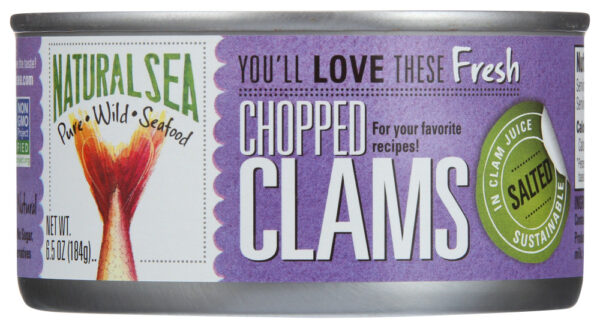 Natural Sea Chopped Clams (12x6.5 Oz)