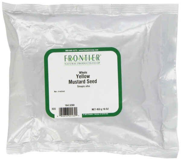 Frontier Herb Org Whole Yellow Mustard Seed (1x1lb)