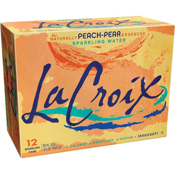 Lacroix Sparkling Water Pch/Pear (2x12Pack )