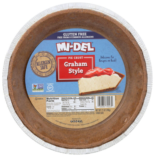 Mi-Del Gluten Free Pie Crust Graham Style (12x7.1 OZ)