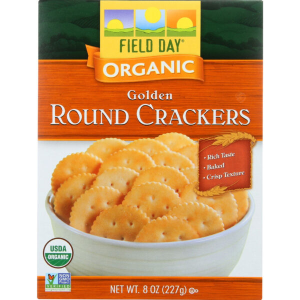 Field Day Organic Golden Round Crackers (12x8Oz)