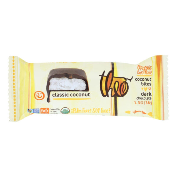 Theo Chocolate Coconut Bites Classic Dark (12x1.3 OZ)