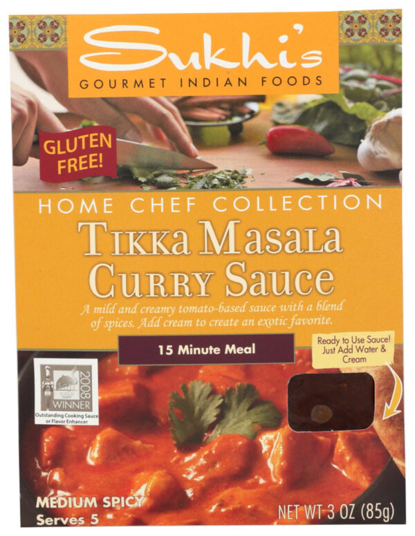 Sukhi's Gluten-Free Tikka Masala Sauce (6x3Oz)