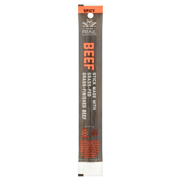 The New Primal Grass Fed Spicy Beef Sticks (20x1 OZ)