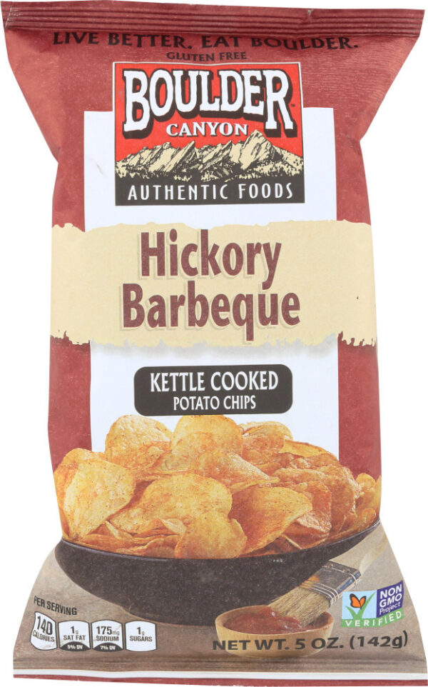 Boulder Canyon Hickory Bbq Potato Chips Gluten Free (12x5 Oz)