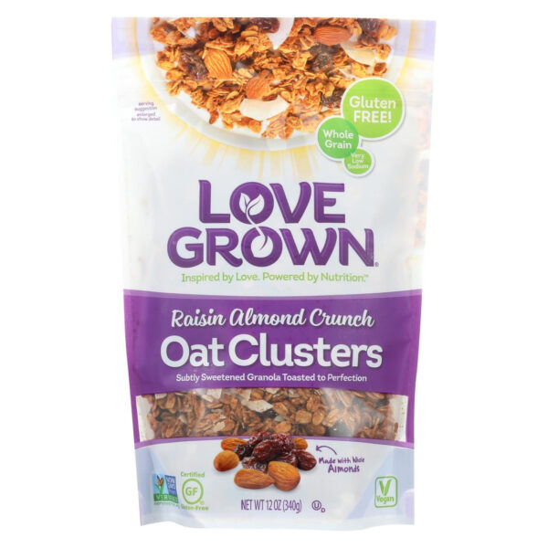 Love Grown Foods Raisin Almond Crunch Granola (6x12OZ )