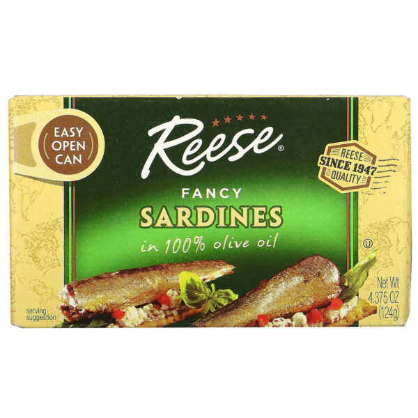 Reese Plain Sardines in Olive Oil (10x4.37 Oz)