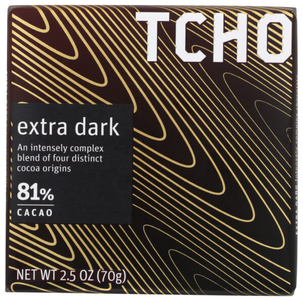 Tcho Dark Chocolate 81% Extra Dark (12x2.5 OZ)