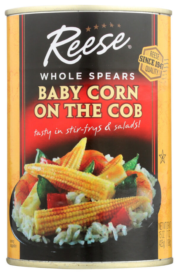 Reese Whole Spear Baby Corn On Cob (12x15Oz)