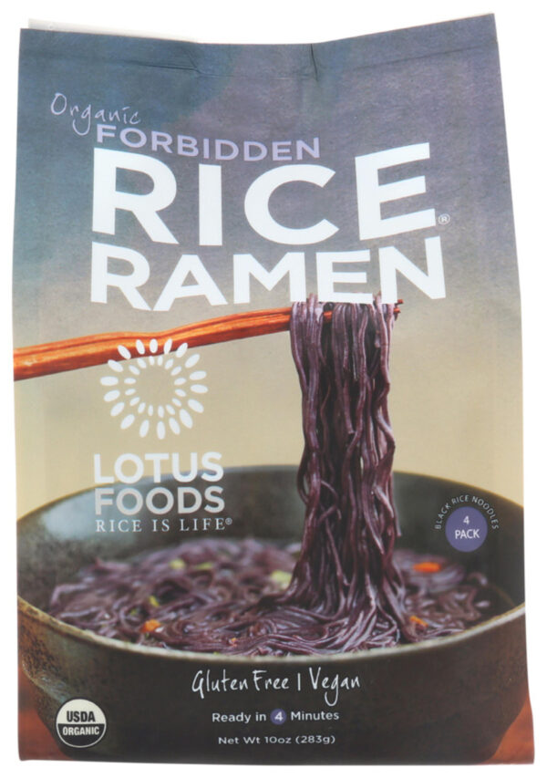 Lotus Foods Organic Rice Ramen Noodles Forbidden Rice (6x10 OZ)