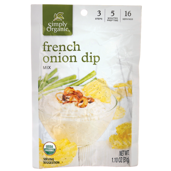 Simply Organic French Onion Dip (12x1.1 Oz)