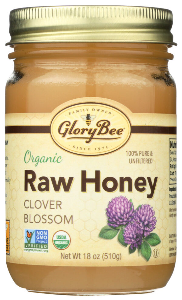 Glorybee Raw Clover Honey (6x18Oz)