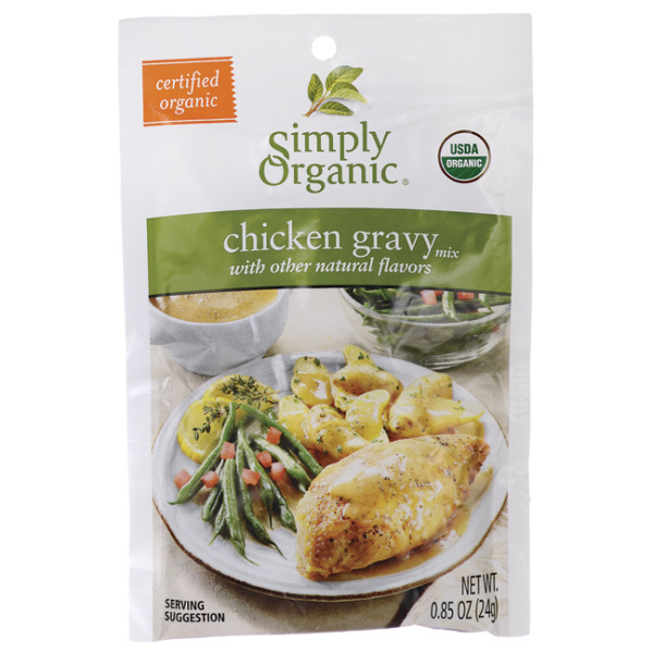 Simply Organic Roasted Chicken Gravy, Seasoning Mix (12x0.85Oz)